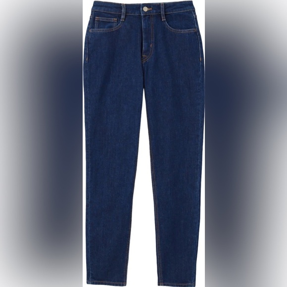 Women’s FRANK&OAK KIM Slim fit dark blue wash Jeans size 28 - Picture 2 of 16